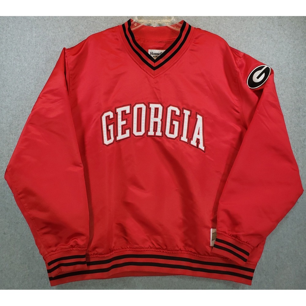Homefield Georgia Bulldogs Campus Classic Pullover Mens Red Size XL NCAA
